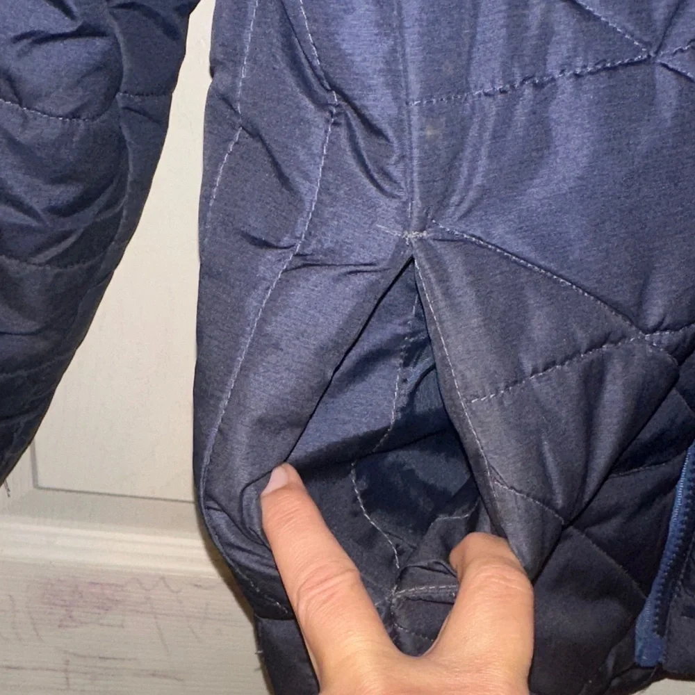 Pacific Trail Kids Small (8) Navy Jacket with Hood Puffer Quilted Lined